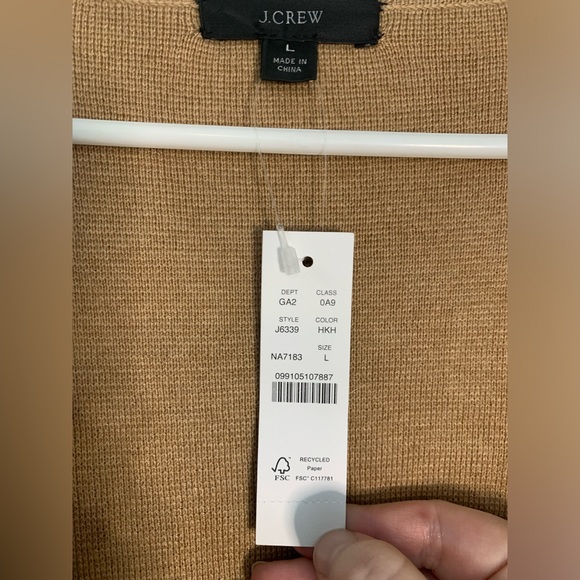 J.Crew Juliette Collarless Sweater-Blazer NWT - Picture 4 of 4